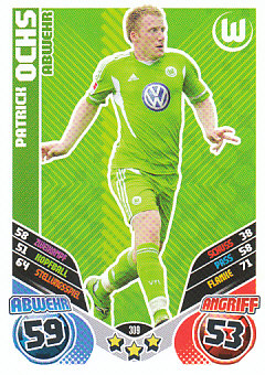 Patrick Ochs VfL Wolfsburg 2011/12 Topps MA Bundesliga #309